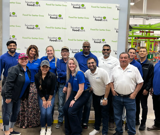 The Anosh Inc Foundation at the Houston Food Bank